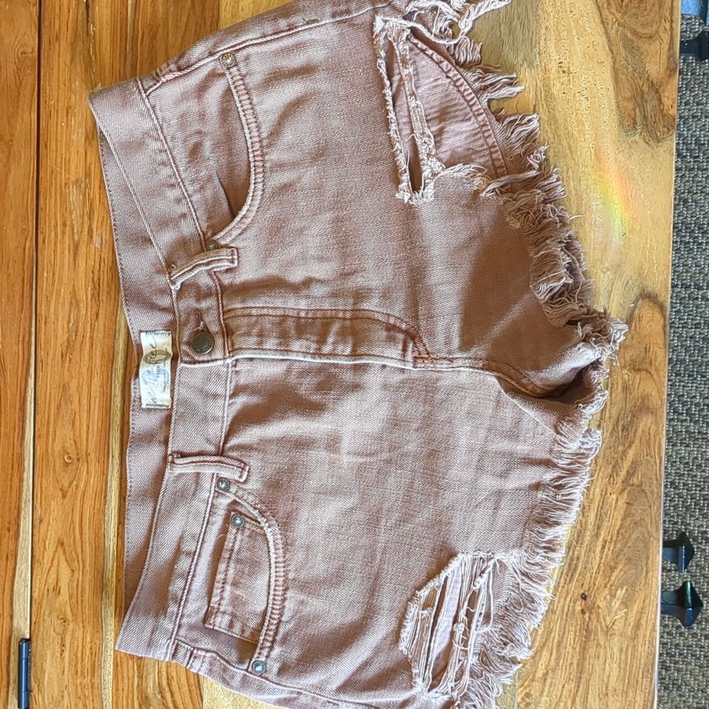 We The Free - Free People Jean Shorts - Brown